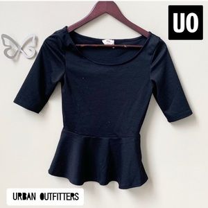 💘URBAN OUTFITTERS PINS AND NEEDLES PEPLUM SHIRT